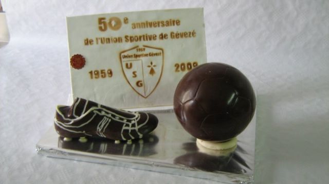 Dcor Chocolat pour les 50 ans du Club de Foot